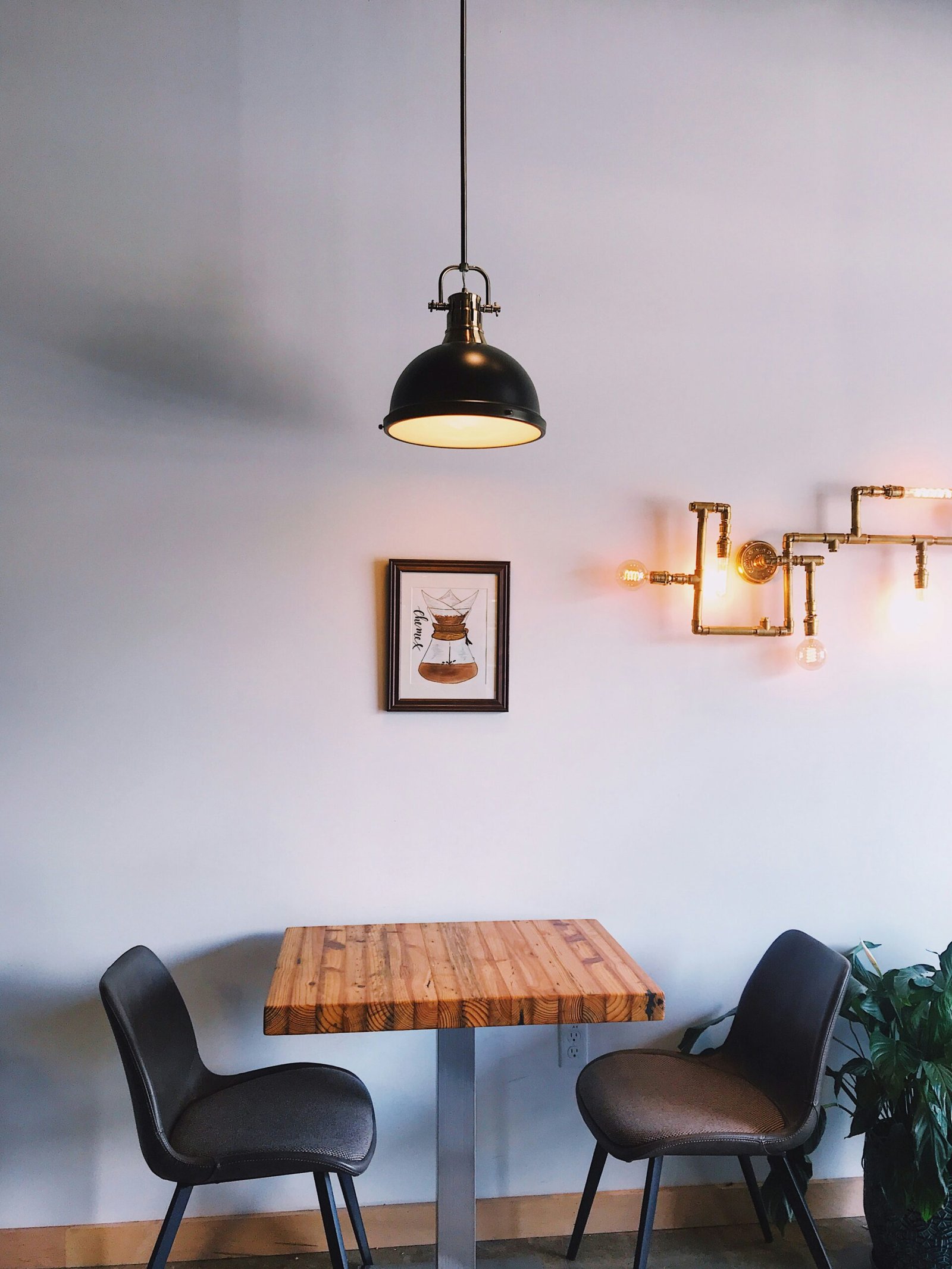 brown wooden table and chairs